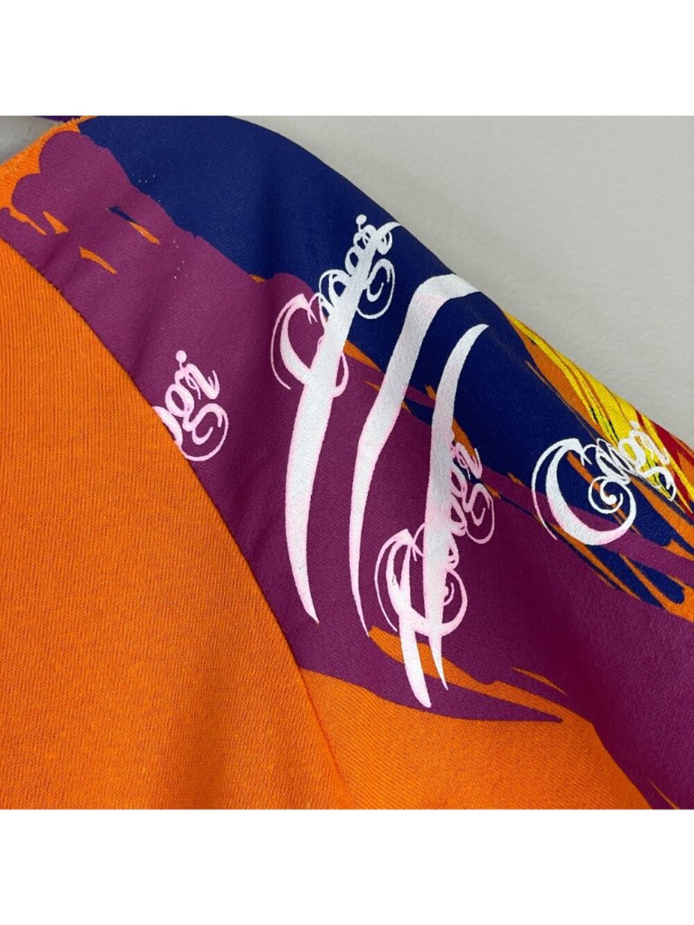 Coogi Knit Top Womens XLarge Urban Hip Hop Raw Edge Neck Tie Detail Big Logo - Picture 16 of 16